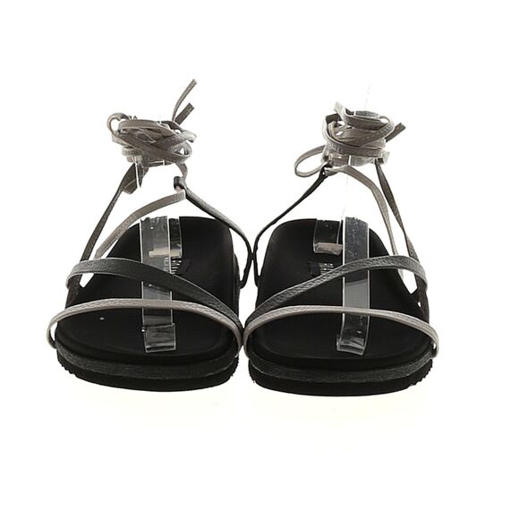 NWOT ROAM Lace Up Strappy Sandals Black Women's Size 10 - Picture 2 of 9